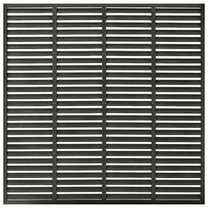 vidaXL Ograja z vodoravnimi letvami WPC 180x180 cm temno siva