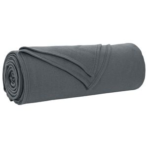 vidaXL Odeja Temno siva 210 x 140 cm 0.41 kg Flis