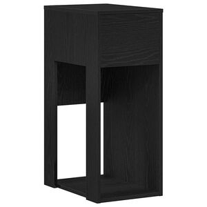 vidaXL Računalni&scaron;ki stolp s predalom črn 30x44x74 cm