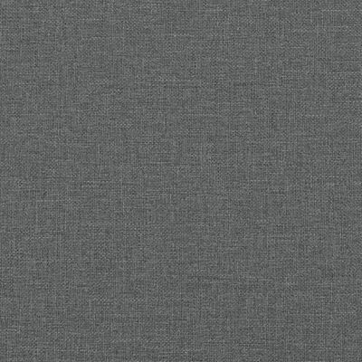 vidaXL Klop z naslonom temno siva 120x62x75,5 cm blago