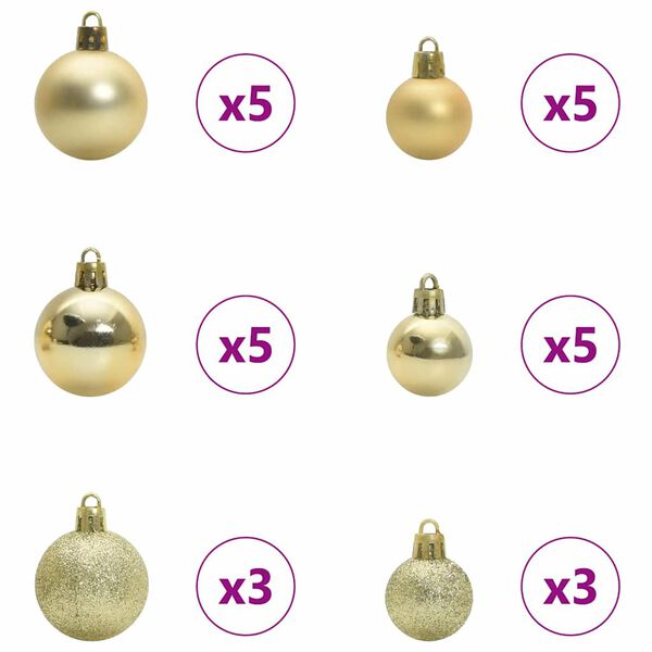 vidaXL Umestno božično drevo Zelena 270 cm PVC in Jeklo in Plastika