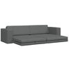 vidaXL Sofa postelja Temno siva 245 x 78 x 77 cm blago