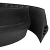 vidaXL Tesnilo za Garažno Tla Črna 74 x 20 mm 1 m EPDM guma
