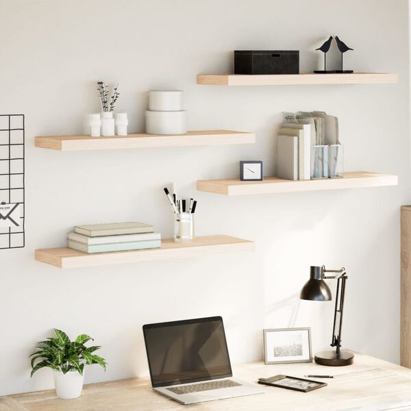 vidaXL Viseče police 4 kosi 80x23,5x4 cm inženirski les