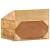vidaXL Nočna omarica s predalom Rjava 40 x 30 x 30 cm Trden mangov les
