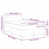 vidaXL LED Box Spring Postelja Temno siva in bela 120 x 200 cm
