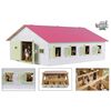Kids Globe Konjski hlev s 7 boksi 1:24 roza barve