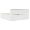vidaXL Konstrukcija postelje Bela 180 x 200 cm Konstruiran les