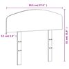 vidaXL Vzglavje bela 90 cm trdna borovina