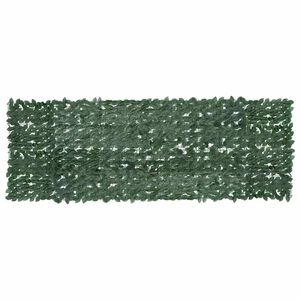 vidaXL Balkonsko platno s temno zelenim listjem 300x100 cm