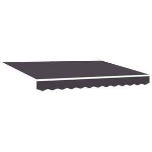 vidaXL Nadomestno platno za tendo Antracit 280 x 195 cm Poliester