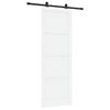vidaXL Drsna vrata ORKDAL Bela 83 x 232 cm Trdna borovina