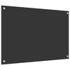 vidaXL Zaščita za kuhinjo Temno siva 90 x 60 x 0,6 cm kaljeno steklo