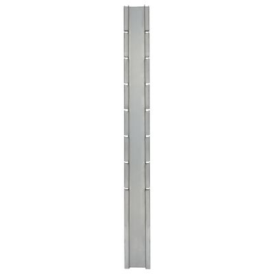 vidaXL Stebriček za gabionsko ograjo srebrn 200 cm pocinkano jeklo