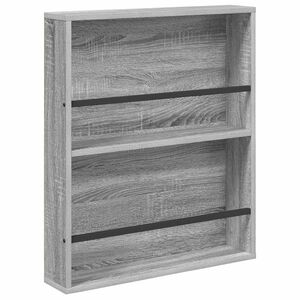 vidaXL Regal za revije Siva Sonoma 60 x 12 x 70 cm Inženirski les