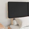 vidaXL Posteljni okvir z oblazinjenim vzglavjem Črna 120 x 200 cm