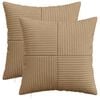 vidaXL Prevleka za blazino 2 kos ALMELO Rjava 35 x 35 cm korduroy