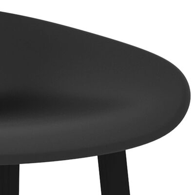 vidaXL Barski stoli 4 kosi črni
