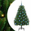 vidaXL Umestno božično drevo 150 cm 150 LED Toplo bela PVC in jeklo