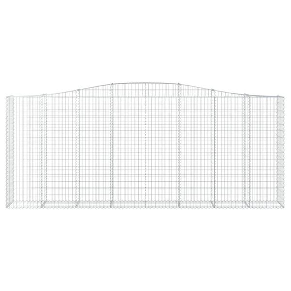 vidaXL Obokane gabion ko&scaron;are 6 kosov 400x50x160/180cm pocinkano železo