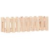 vidaXL Vrtna visoka greda z ograjico 100x30x30 cm trdna borovina