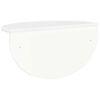 vidaXL Stenska polica Visok sijaj bela 48 x 24 x 24 cm Konstruiran les