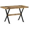 vidaXL Jedilna miza 120x60x76 cm robusten mangov les
