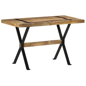 vidaXL Jedilna miza 120x60x76 cm robusten mangov les