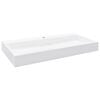 vidaXL Umivalnik 100x46x11 cm mineralna litina/marmorna litina bel