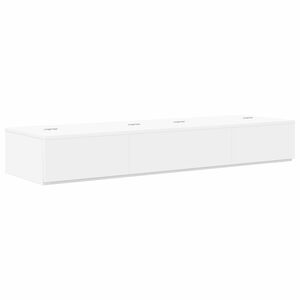 vidaXL Studio pisalna miza Bela 152 x 40 x 19,5 cm Inženirski les