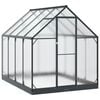vidaXL Rastlinjak v vrtu z vrati Antracit 183,5 x 243,5 x 207 cm