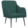 vidaXL Fotelj temno zelen 63x76x80 cm blago
