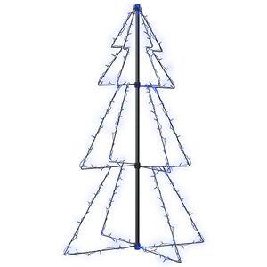 vidaXL Novoletna jelka iz 160 LED lučk notranje/zunanja 78x120 cm