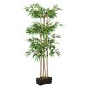 vidaXL Umetno bambusovo drevo 1216 listov 180 cm zeleno