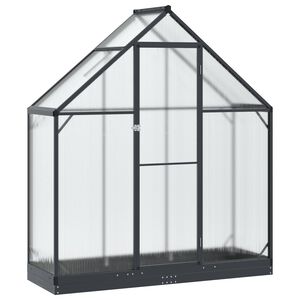 vidaXL Rastlinjak v vrtu z vrati Antracit 183,5 x 63,5 x 207 cm