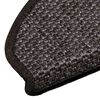 vidaXL Samolepilne preproge za stopnice sisal 15kosov 65x21x4cm antra.