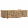 vidaXL Stenska stranska miza 59 x 34,5 x 17 cm Inženirski les