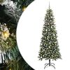vidaXL Umestno božično drevo Zelena 240 cm PVC, plastika in jeklo