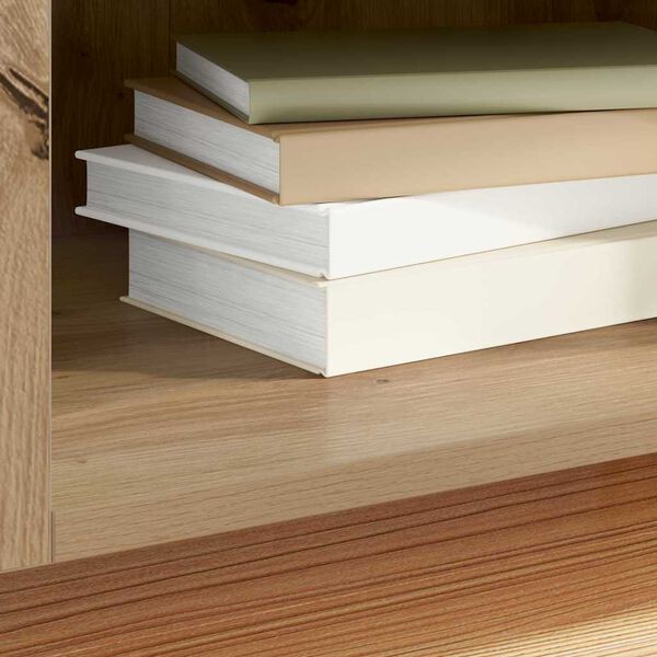 vidaXL Omara za plo&scaron;če Umetni hrast 121 x 38 x 48 cm Konstruiran les