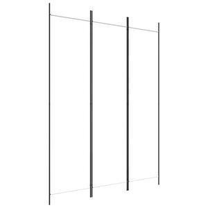 vidaXL Paravan 3-delni bel 150x200 cm blago