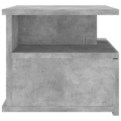 vidaXL Stenska nočna omarica betonsko siva 40x31x27 cm iverna plošča