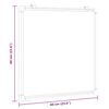 vidaXL Magnetna tabla 60x60x1,7 cm aluminij