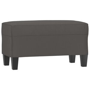 vidaXL Klop siva 70x35x41 cm umetno usnje