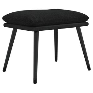 vidaXL Stolček za noge črn 45x29,5x35 cm blago in umetno usnje