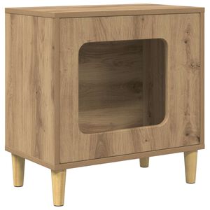 vidaXL Mačja hi&scaron;a Oreh 51 x 30 x 52 cm Inženirski les