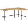 vidaXL Pisalna miza 165x110x77 cm trden mangov les in železo