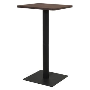 vidaXL Bistro miza temno pepelnata 50x50x107 cm