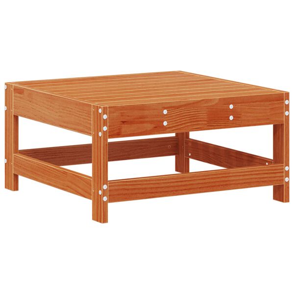 vidaXL Vrtna podlaga Masivna borovina Voskan Rjava 62 x 62 x 32 cm