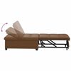 vidaXL Sofa postelja Rjava 194 x 67 x 82 cm Huahua Tkanina