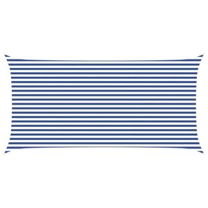 vidaXL Sončno platno Modra in bela 6 x 3 m 100% poliester Oxford